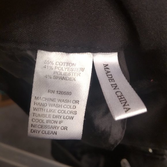 Amanda + Chelsea Contemporary Fit Black Slacks - Picture 7 of 7